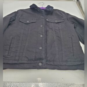 Levi's Women's Original Sherpa Trucker Jacket Black Size Medium (C40)**